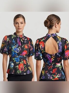 NWOT Floral top size S